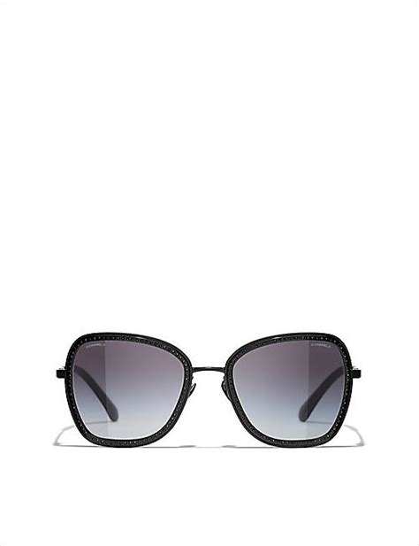 chanel round sunglasses selfridges|chanel sunglasses for women black.